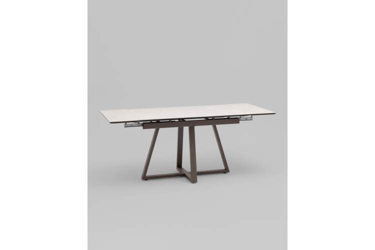 Стол Керас 120-180/80/75, столешница керамика Carmen light grey-3