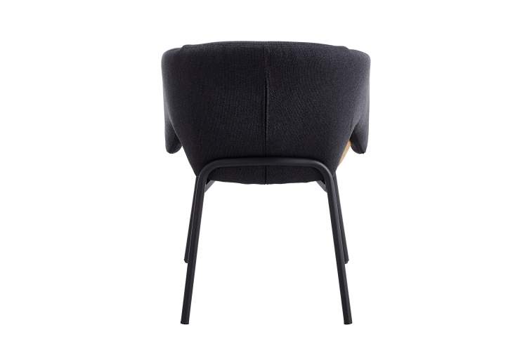 Стул обеденный Afrida рогожка тёмно-синий горчичный-3