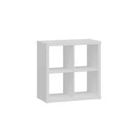 Стеллаж Фора / KALLAX КАЛЛАКС 4, квадратной формы с четырьми открытыми ячейками, цвет белый, ИКЕА