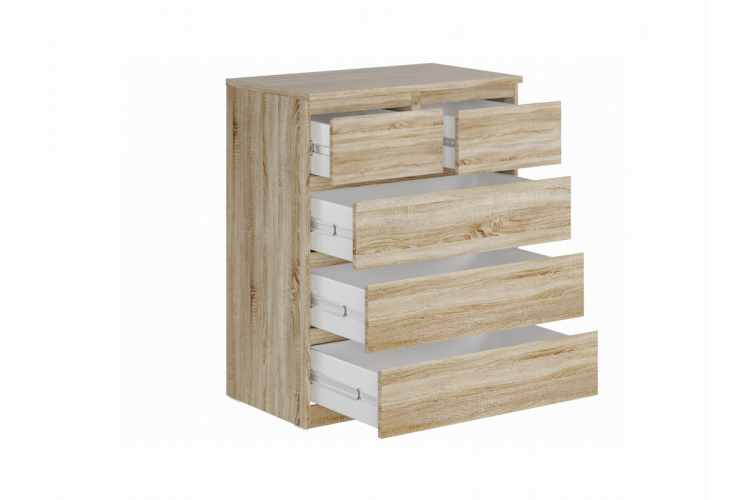 9.05.02.080.3 MALTA комод 3+2 ящика без доводчиков 80х99 сонома RU-1