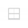 Стеллаж KALLAX КАЛЛАКС 4, квадратной формы с четырьми открытыми ячейками, тамбурат, цвет белый