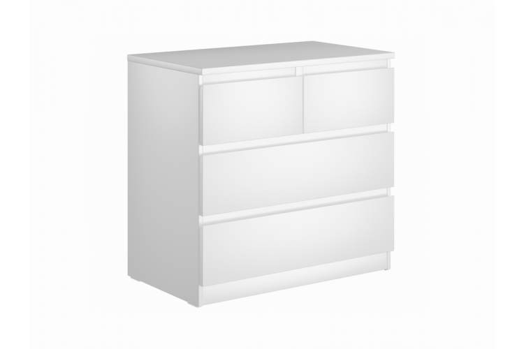 9.05.02.050.1 MALTA комод 2+2 ящика без доводчиков 80х76 белый RU