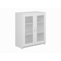 BRIMNES / СИРИУС тумба двухдверная с двумя стеклянными дверьми, цвет белый ИКЕА (IKEA) BRIMNES / СИРИУС тумба двухдверная с двумя стеклянными дверьми, цвет белый ИКЕА (IKEA)