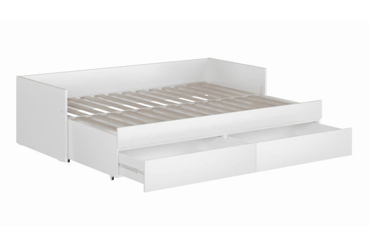 2.03.08.130.1 КАСТОР кровать раздвижная 80х200 RU белая-1