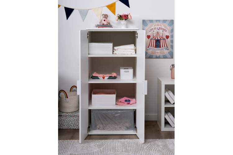 СТУВА / ПИКСИ шкаф распашной с 2 дверьми и 3 полками 60х57х123, мечтательный пион-5