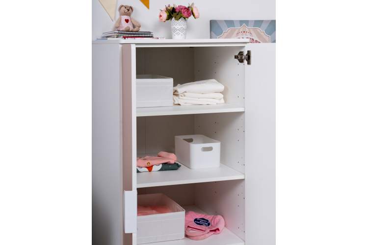 СТУВА / ПИКСИ шкаф распашной с 2 дверьми и 3 полками 60х57х123, мечтательный пион-6