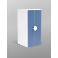 СТУВА / ПИКСИ шкаф распашной с 2 дверьми и 3 полками 60х57х123, озорной василек ИКЕА