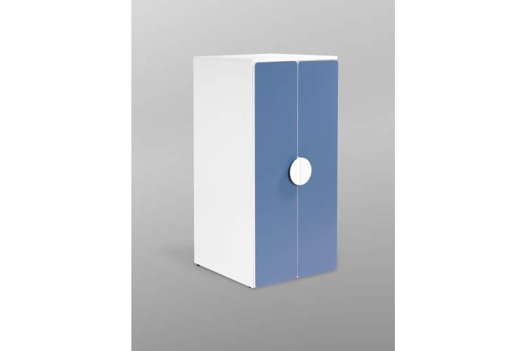 СТУВА / ПИКСИ шкаф распашной с 2 дверьми и 3 полками 60х57х123, озорной василек