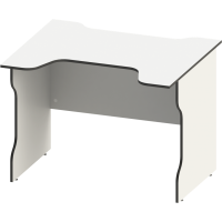 Стол компьютерный ВАРДИГ K2 100x82, белый/черный Стол компьютерный ВАРДИГ K2 100x82, белый/черный