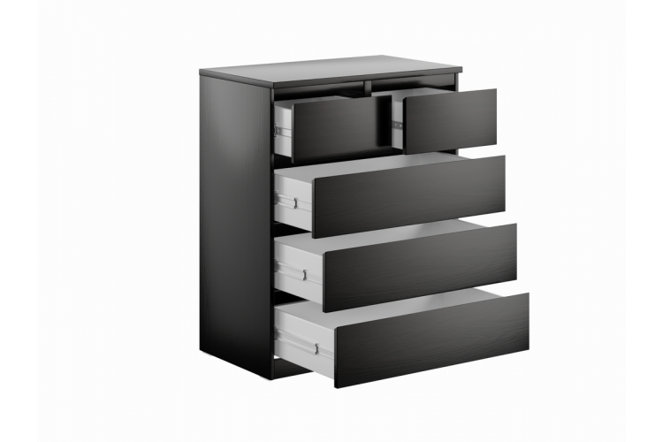 9.05.02.080.5 MALTA комод 3+2 ящика без доводчиков 80х99 Дуб Венге RU-1