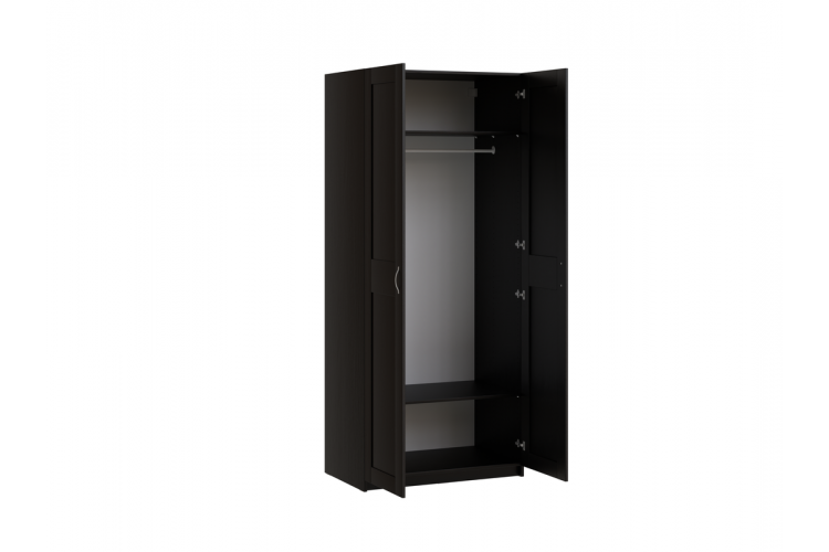 9.06.01.050.5 MAKS шкаф 2 двери (РУЧКА-СКОБА) 100х61х233 Дуб Венге RU-1