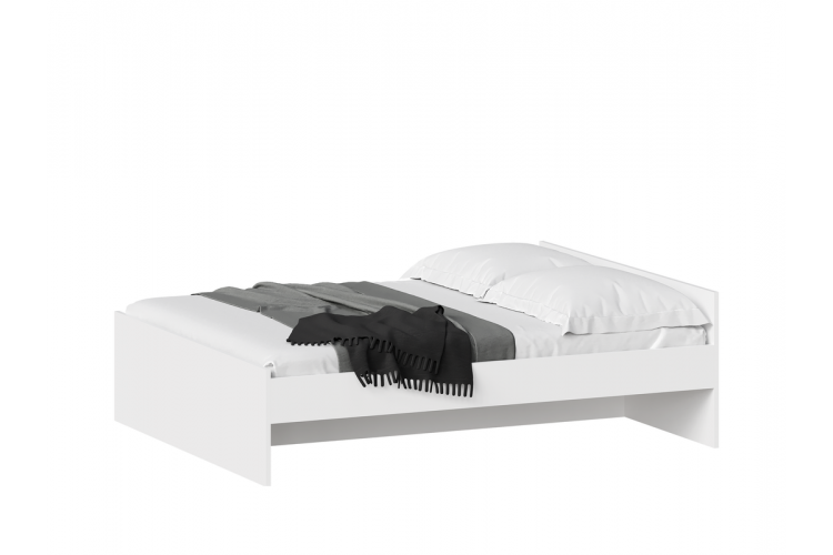 2.01.04.090.1 ОРИОН кровать двойная 160х200 белая RU-1