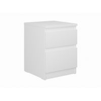 Тумба КАСТОР малая с двумя ящиками, цвет белый