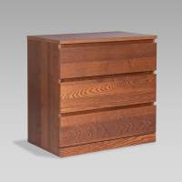 S01675 Варма Прайм 3 комод 80x77x48 шпон ясень, коричневый
