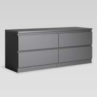 2.03.03.100.4 КАСТОР тумба 4 ящика RU серая