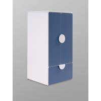 СТУВА / ПИКСИ шкаф распашной с 2 дверьми, полкой и ящиком 60х57х123, озорной василек
