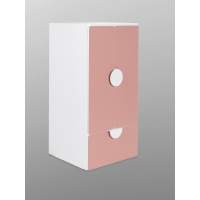 СТУВА / ПИКСИ шкаф распашной с 2 дверьми, полкой и ящиком 60х57х123, мечтательный пион