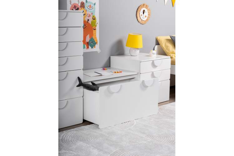 СТУВА / ПИКСИ ящик выкатной 90х48х46 под скамью, робкий подснежник-5