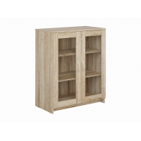 BRIMNES / СИРИУС тумба двухдверная с двумя стеклянными дверьми, цвет Дуб Сонома ИКЕА (IKEA) BRIMNES / СИРИУС тумба двухдверная с двумя стеклянными дверьми, цвет Дуб Сонома ИКЕА (IKEA)