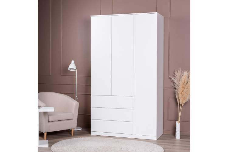 S01200 Варма Стор 123 шкаф распашной 222х123х57, белый-4