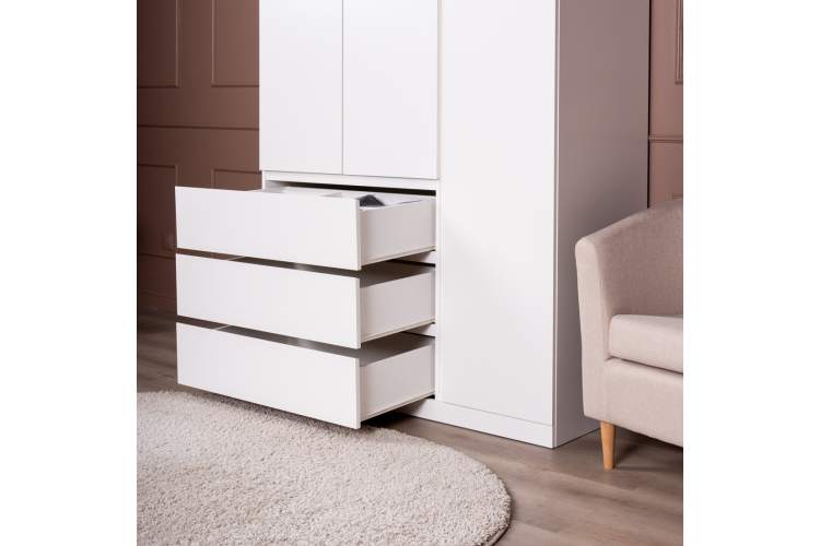 S01200 Варма Стор 123 шкаф распашной 222х123х57, белый-7