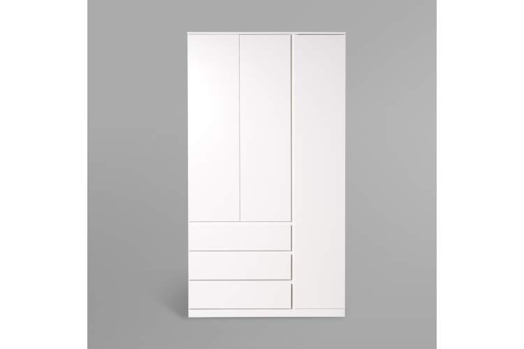 S01200 Варма Стор 123 шкаф распашной 222х123х57, белый-1