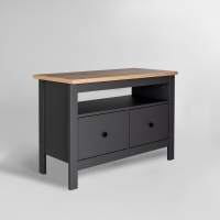 2.08.03.080.15 САГА тумба 2 ящика серая/ясень RU