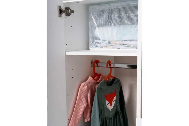 СТУВА / ПИКСИ шкаф распашной с 2 дверьми и полкой 60x57x183, мечтательный пион-4