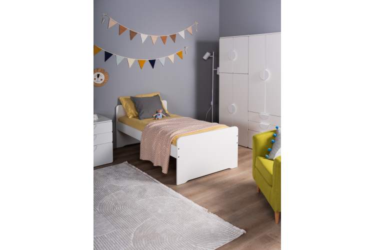 Детская кровать с бортиком 80x160, робкий подснежник СТУВА / ПИКСИ-3