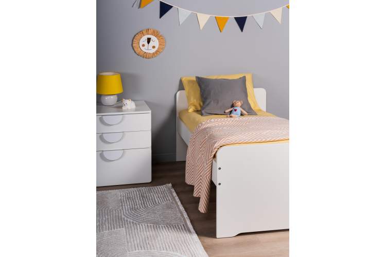 Детская кровать с бортиком 80x160, робкий подснежник СТУВА / ПИКСИ-6