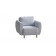 Кресло для отдыха Тулисия пастельно-голубой, ткань рогожка