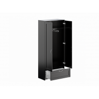 BRIMNES / СИРИУС шкаф двухстворчатый с выдвижным ящиком, ДСП, Дуб Венге