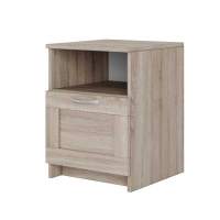 BRIMNES / СИРИУС тумба прикроватная с одним ящиком, цвет Дуб Сонома