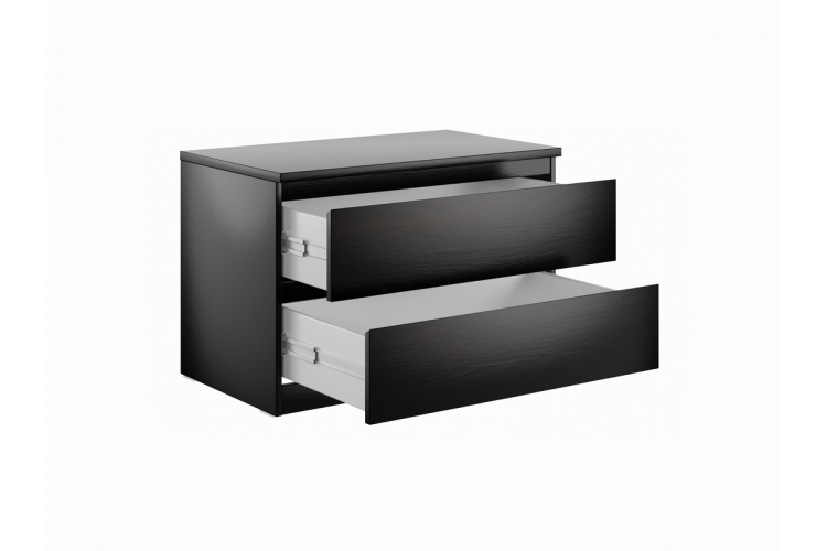 9.05.02.020.5 MALTA комод 2 ящика без доводчиков 80х54 Дуб Венге RU-1