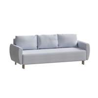 Диван-кровать Груннарп / Тулисия пастельно-голубой, ткань рогожка, ИКЕА