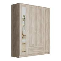 2.02.01.041.3 СИРИУС шкаф комбинированный "4 двери и 1 ящик сонома RU (с 1 зеркалом)"