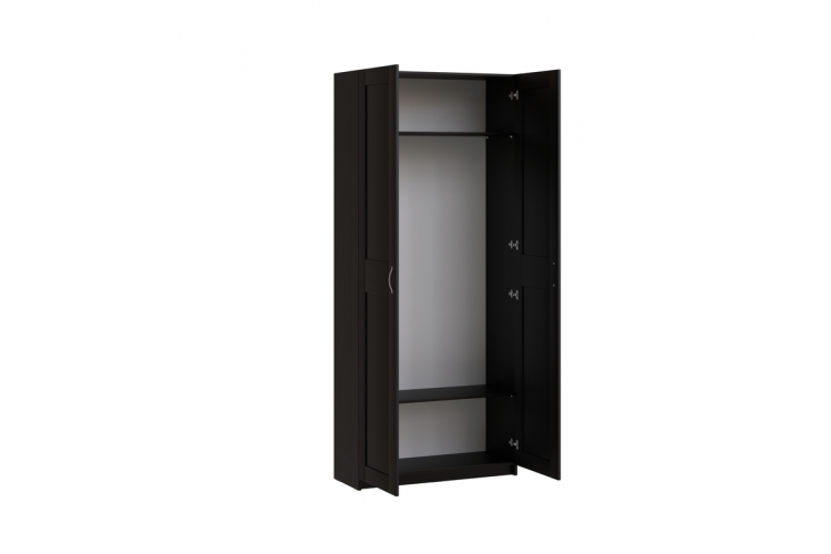 9.06.01.060.5 MAKS шкаф 2 двери (РУЧКА-СКОБА) 100х38х233 Дуб Венге RU-1