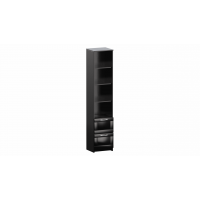 BRIMNES / СИРИУС стеллаж узкий, с двумя ящиками и четырьмя полками, цвет Дуб Венге