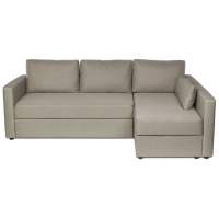 Диван угловой Вало (Тилаус) Рогожка / FRIHETEN ФРИХЕТЭН, светло-серый, ткань рогожка, ИКЕА