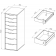 S01415 Ингар 8 комод 36x102x53, серо-бирюзовый