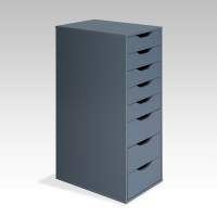 S01415 Ингар 8 комод 36x102x53, серо-бирюзовый S01415 Ингар 8 комод 36x102x53, серо-бирюзовый