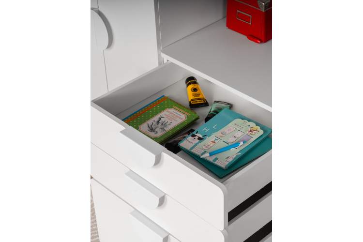 СТУВА / ПИКСИ комод 3 ящика 60x57x63, робкий подснежник-6