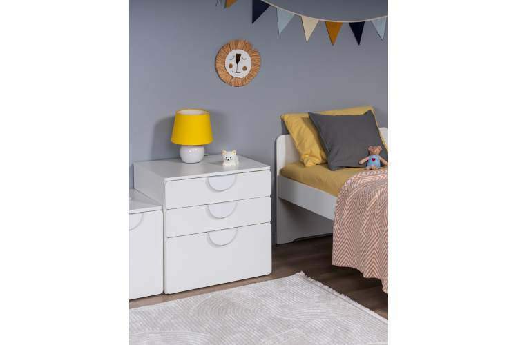 СТУВА / ПИКСИ комод 3 ящика 60x57x63, робкий подснежник-7