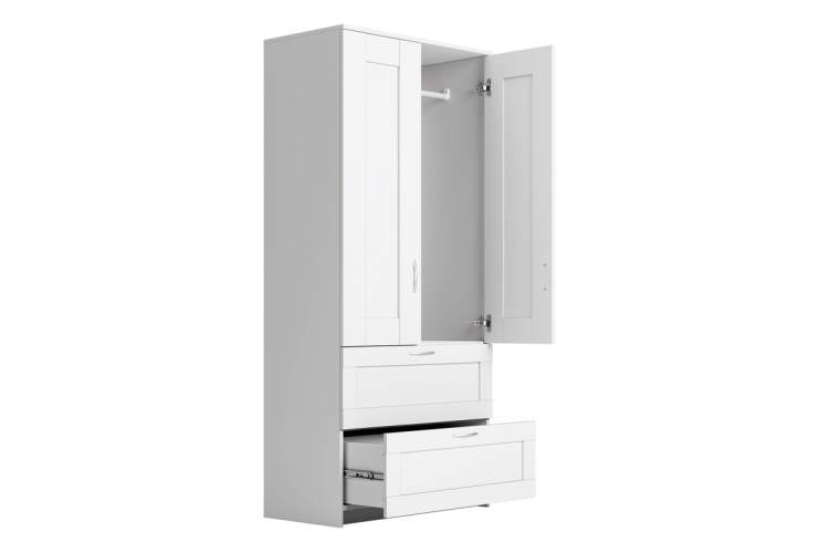 2.02.01.070.1 СИРИУС шкаф комбинированный "2 двери и 2 ящика белый RU"-1