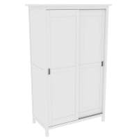 Шкаф-купе 20 SW Кантри двухдверный, массив сосны, цвет белый