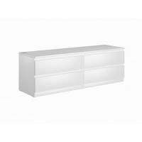 9.05.02.030.1 MALTA комод 4 ящика без доводчиков 160х54 белый RU