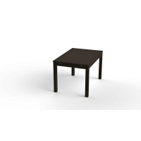 Стол обеденный раскладной ВАРДИГ М 120(180)x80 шпон, ясень черный Стол обеденный раскладной ВАРДИГ М 120(180)x80 шпон, ясень черный