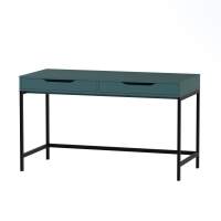 S01910 Ингар Д 132 стол письменный 132x58x76, серо-бирюзовый/черный S01910 Ингар Д 132 стол письменный 132x58x76, серо-бирюзовый/черный