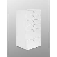Комод СТУВА / ПИКСИ 6 ящиков 60x57x123, робкий подснежник ИКЕА