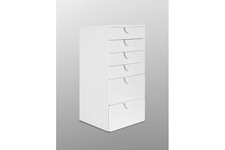 Комод СТУВА / ПИКСИ 6 ящиков 60x57x123, робкий подснежник